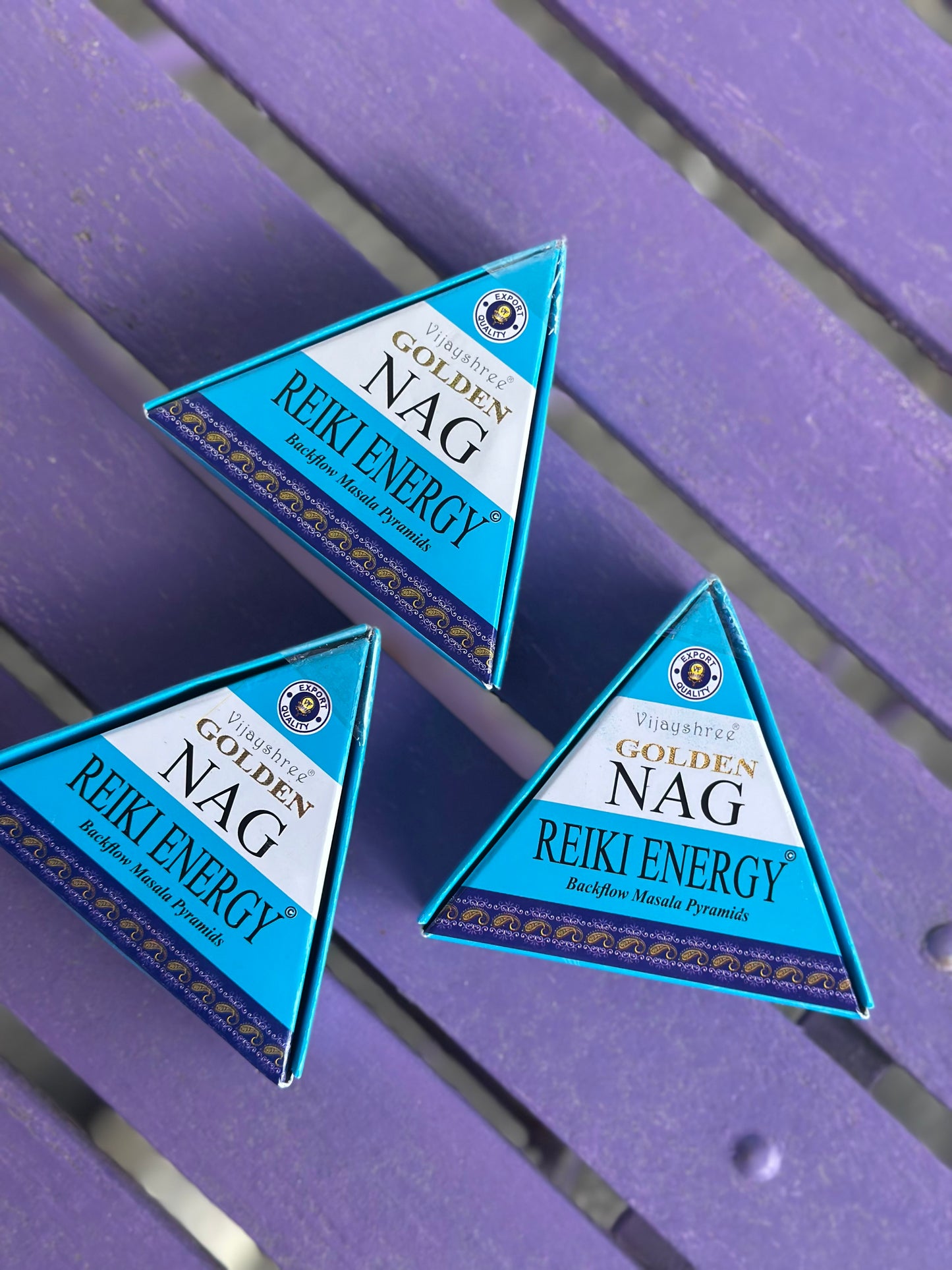 Golden NAG - Reiki energy backflow røkelse kjegle