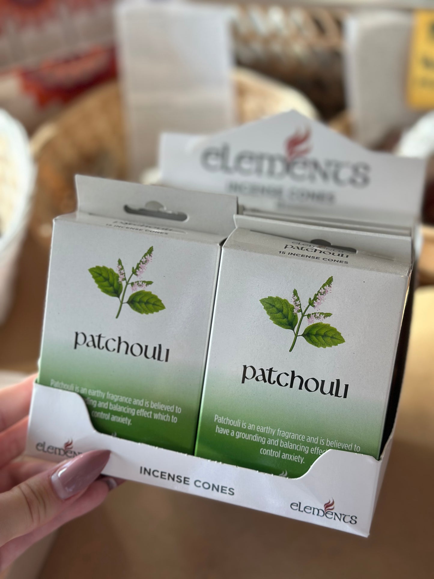 Elements - Patchouli røkelse kjegle