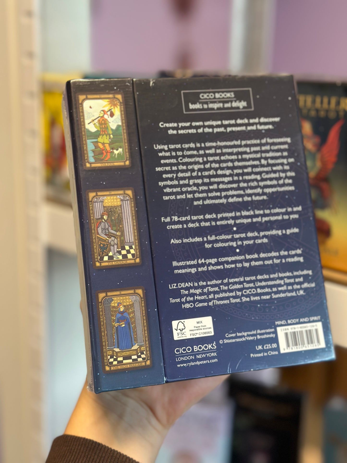 Tarotkort 2 kortstokker - Colour Your Tarot - Liz Dean (fargelegg den ene selv)