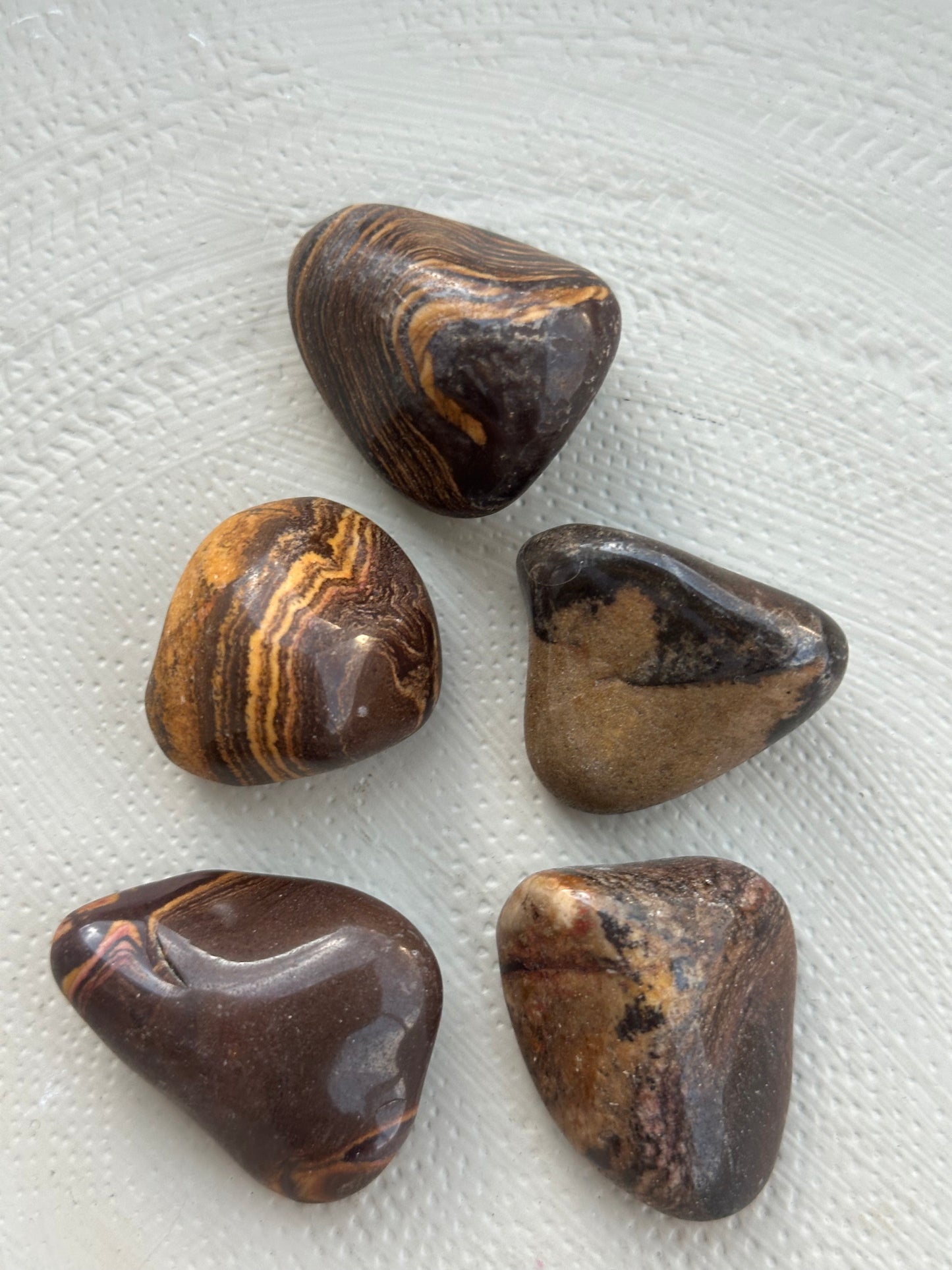 Nguni jaspis tromlet stein XL