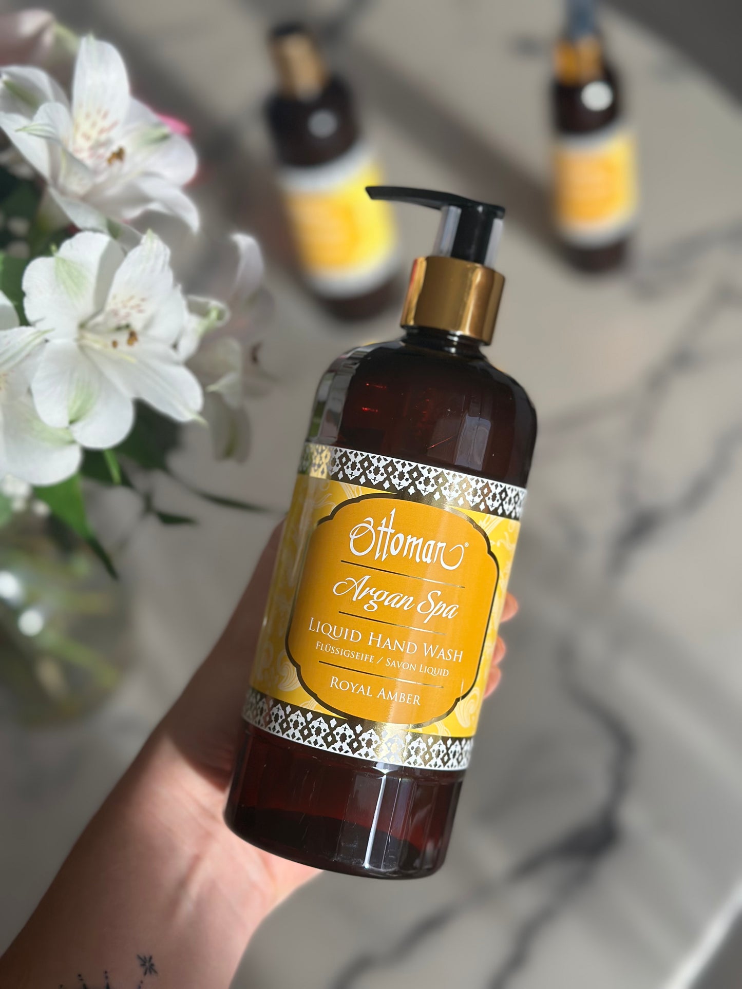 Ottoman Argan Spa - FLYTENDE HÅNDSÅPE - Royal Amber