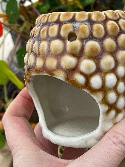 Oljebrenner Buddha keramikk - ivory & mint