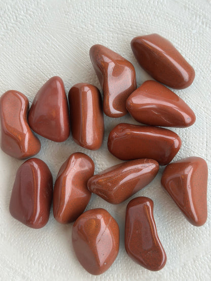 Rød jaspis tromlet XL