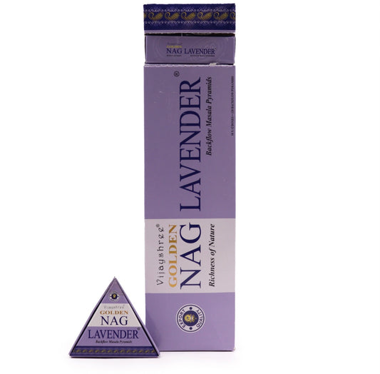 Golden NAG -Lavendel Backflow Røkelseskjegle