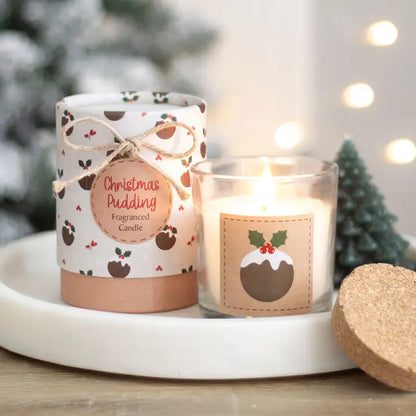 Christmas pudding candle - duftlys