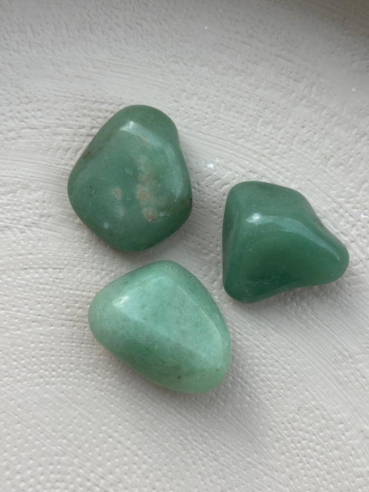 Grønn kvarts tromlet stein XL