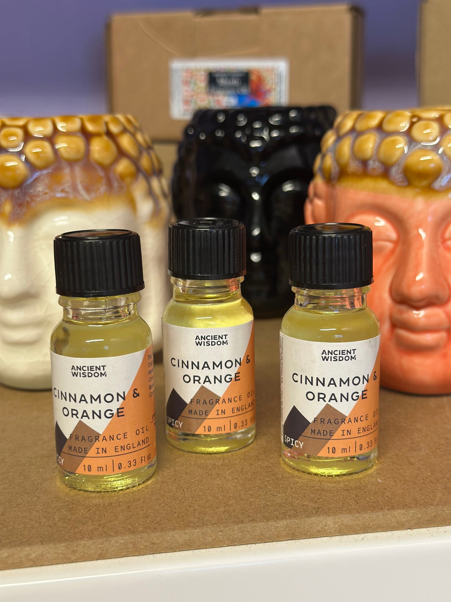 Kanel og appelsin- duftolje til oljebrenner / diffuser 10 ml