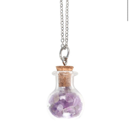 Potion bottle halssmykke - ametyst calming