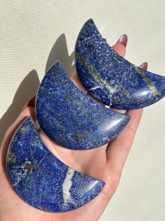 Lapis lazuli halvmåner ca 7,5 - 9 cm