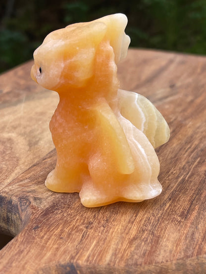 Drage orange kalsitt