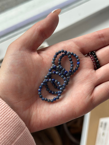 Ring krystall perle - lapis lazuli