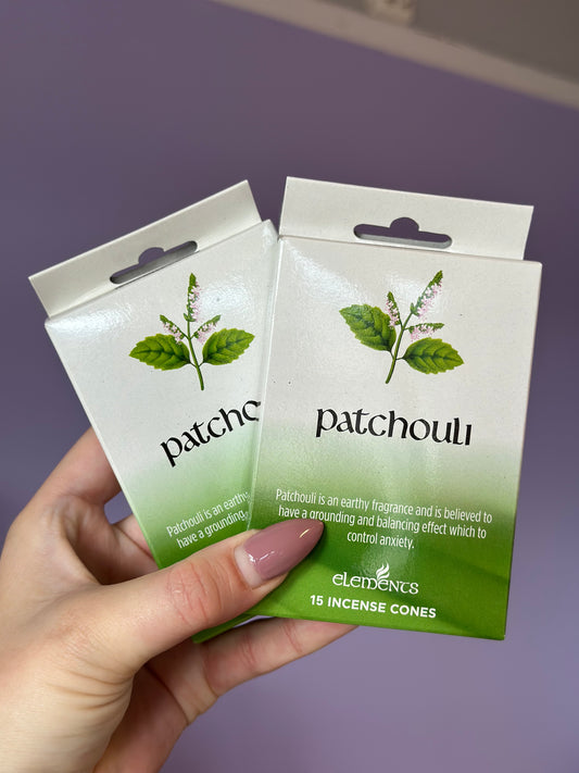 Elements - Patchouli røkelse kjegle