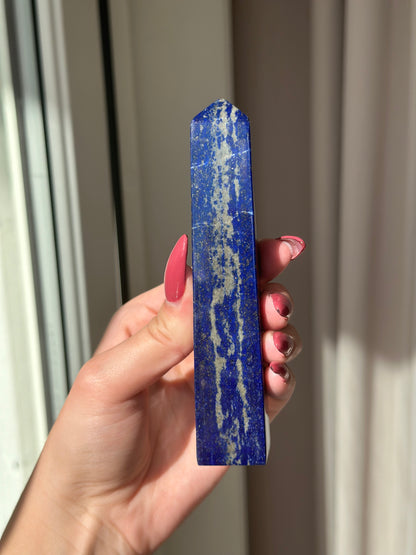 Lapis lazuli tårn ca 13,5 cm & 236 gram (4)