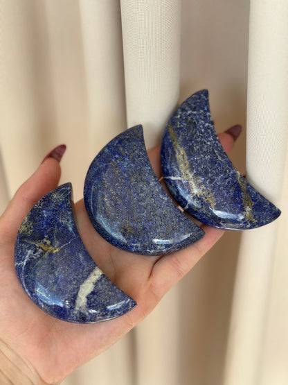 Lapis lazuli halvmåner ca 7,5 - 9 cm