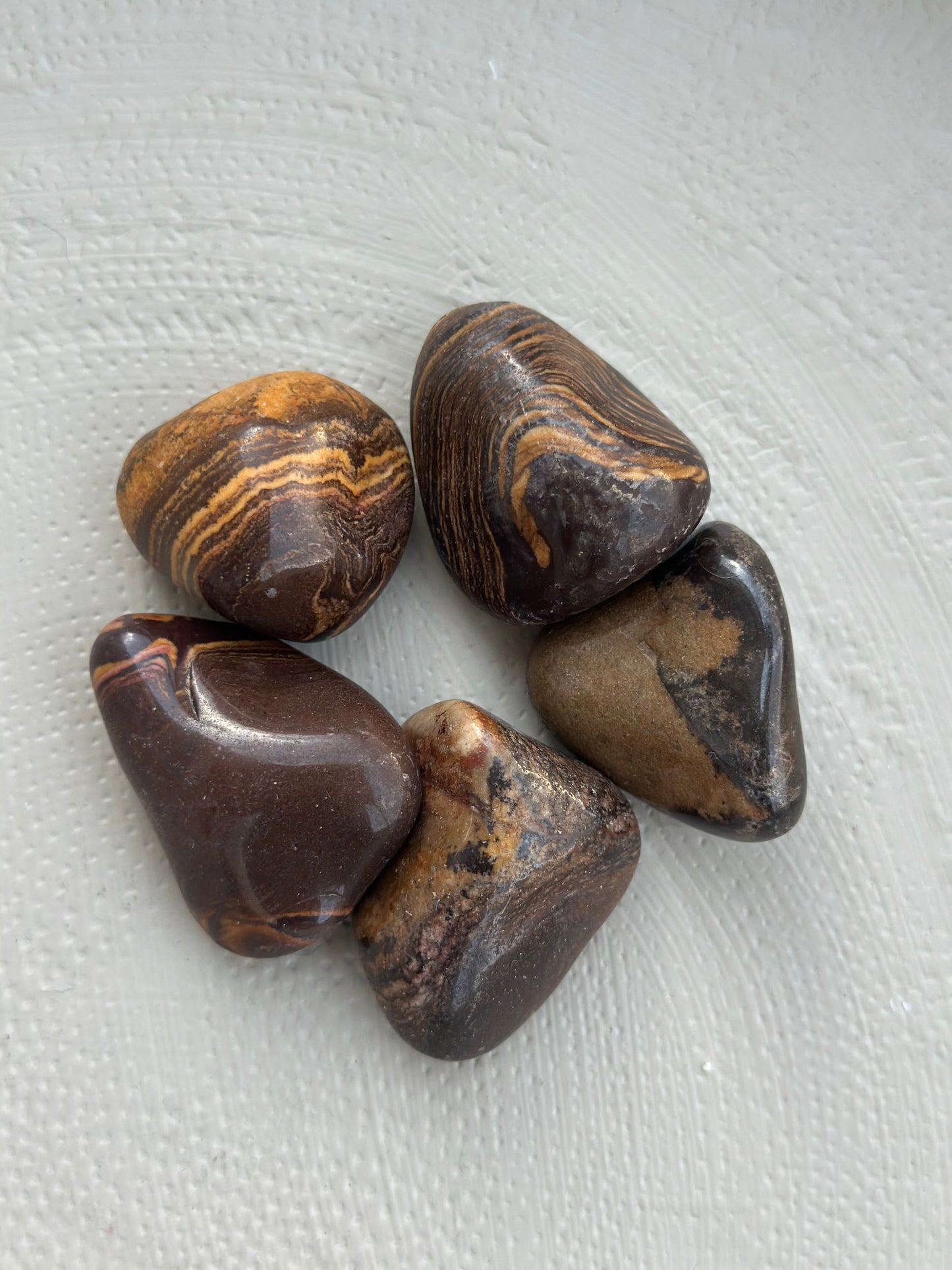 Nguni jaspis tromlet stein XL