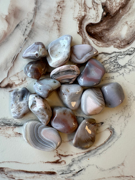 Botswana agat tromlet M