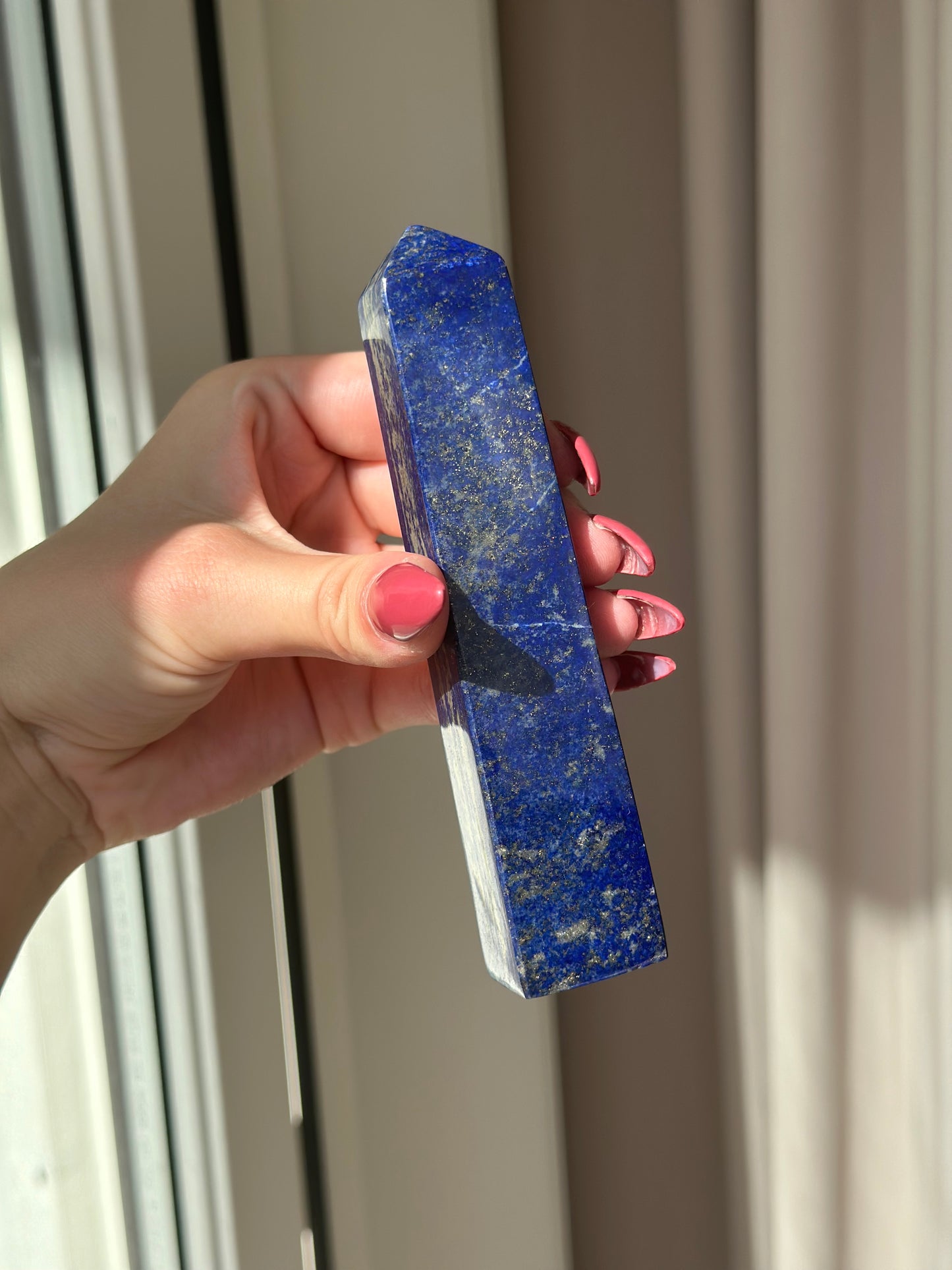 Lapis lazuli tårn ca 13,5 cm & 236 gram (4)