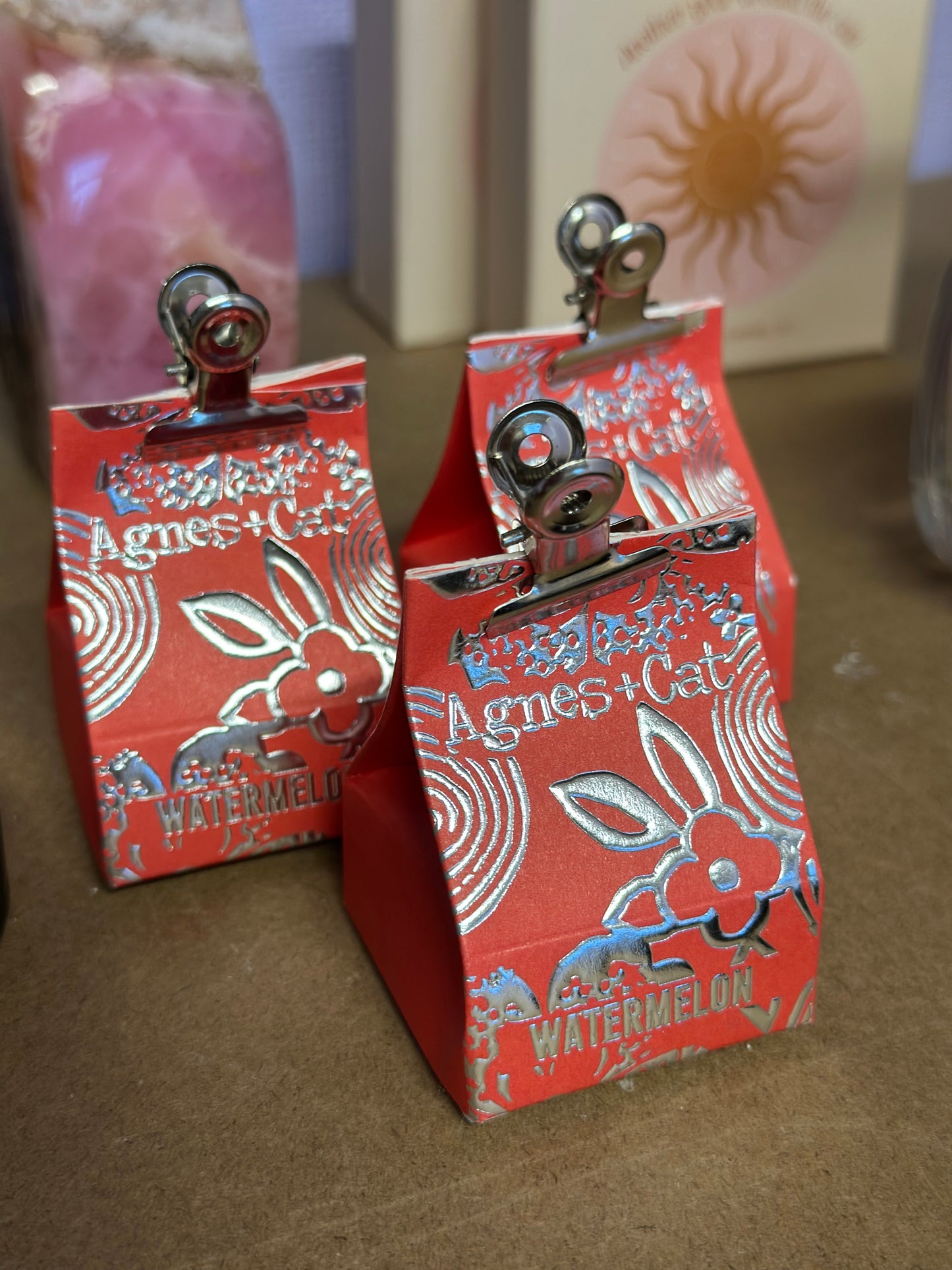 Lip balm vannmelon i søt gaveeske - shea smør, jojoba & avokado