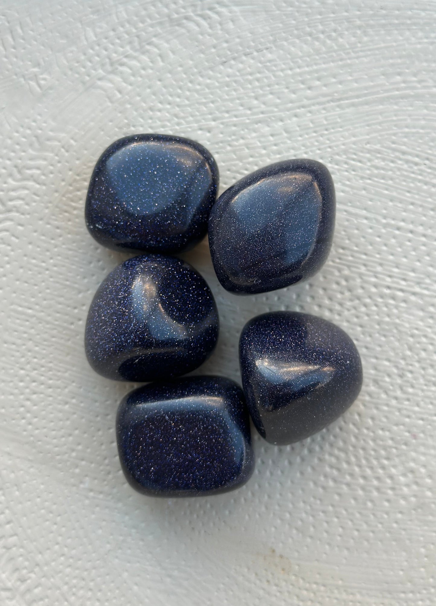 Blå stjernestein / sandstein tromlet stein L