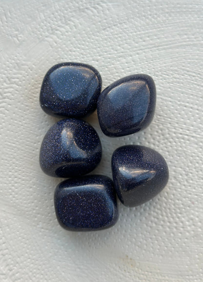 Blå stjernestein / sandstein tromlet stein L