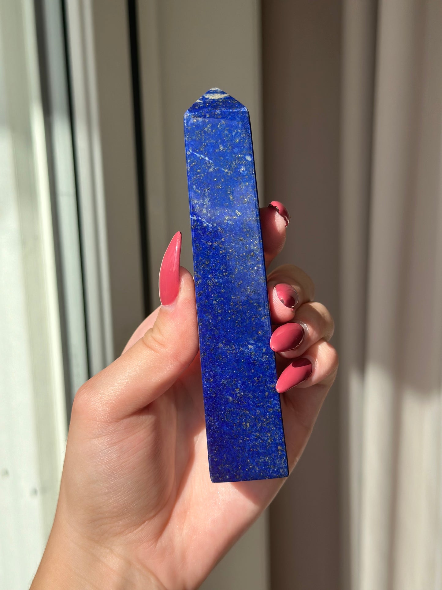 Lapis lazuli tårn ca 13,5 cm & 236 gram (4)