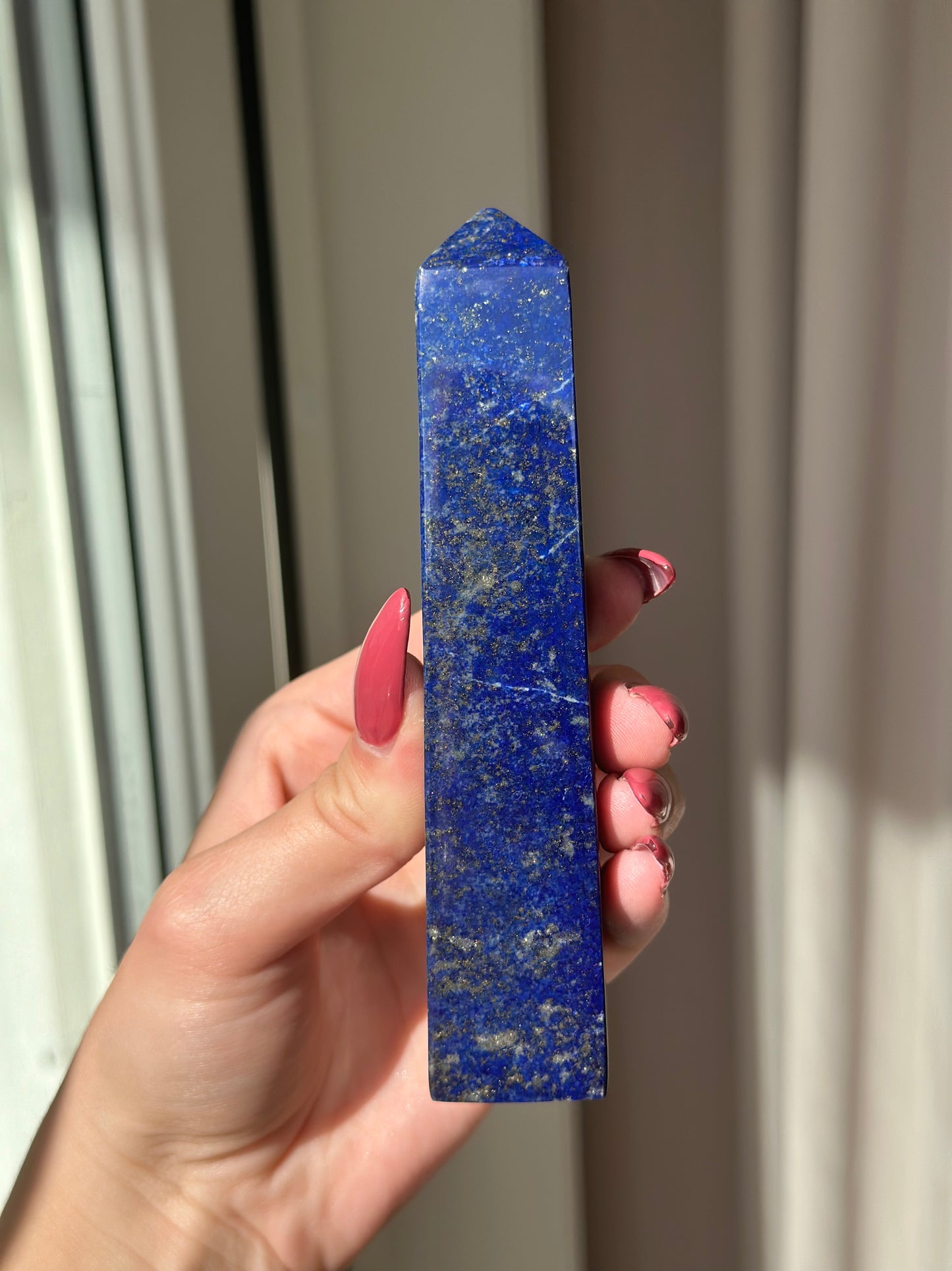 Lapis lazuli tårn ca 13,5 cm & 236 gram (4)