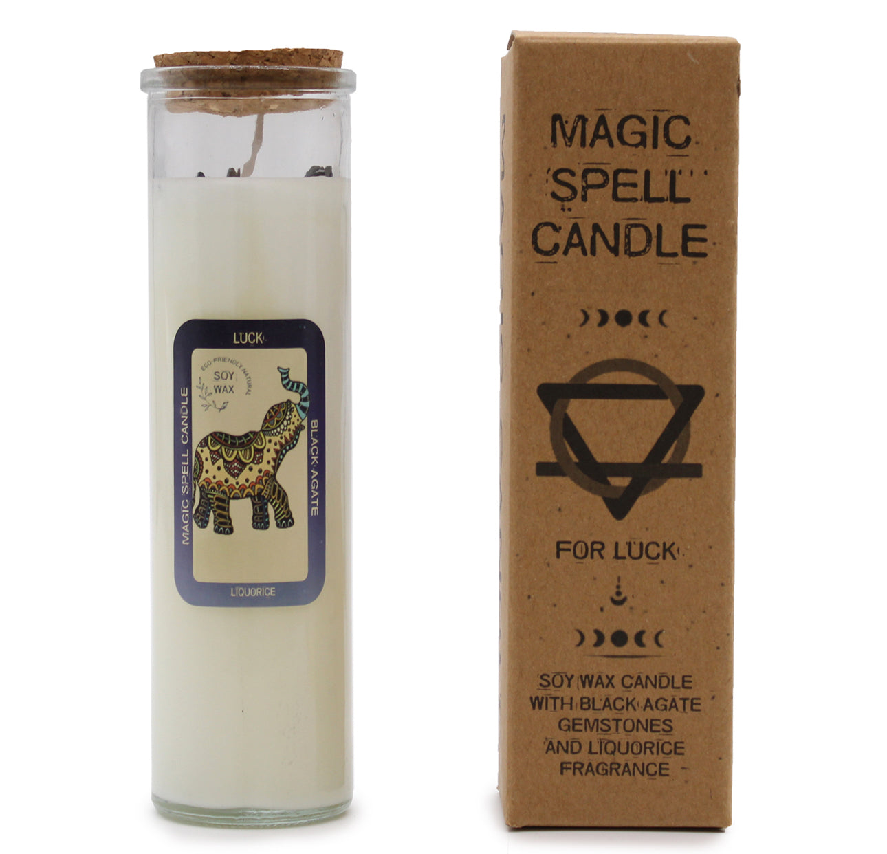 Magic spell candle - luck - duftlys lakris