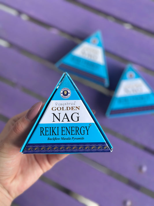 Golden NAG - Reiki energy backflow røkelse kjegle