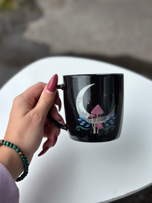 Krus kopp kaffe/te - forest moon / skog måne