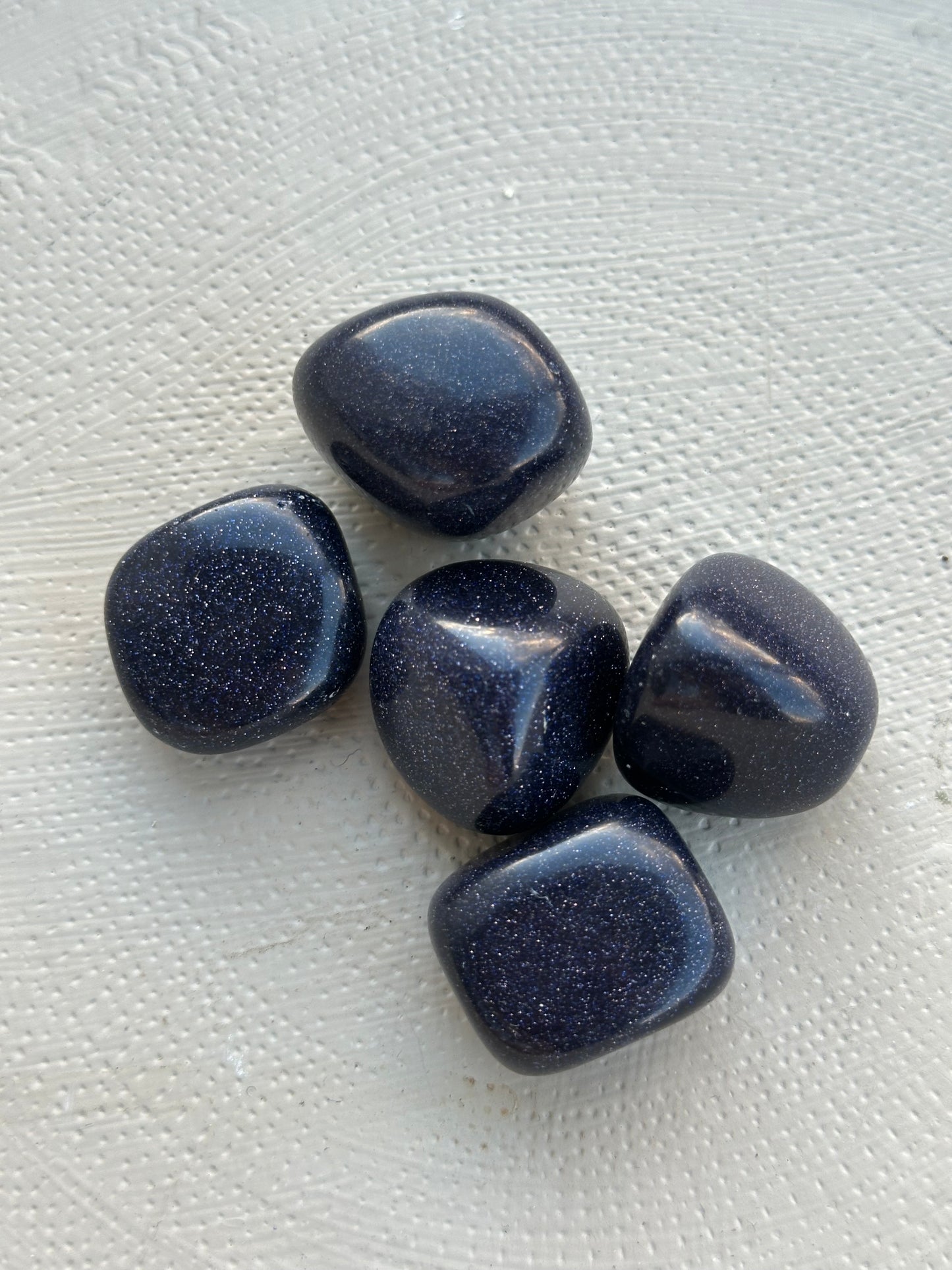 Blå stjernestein / sandstein tromlet stein L