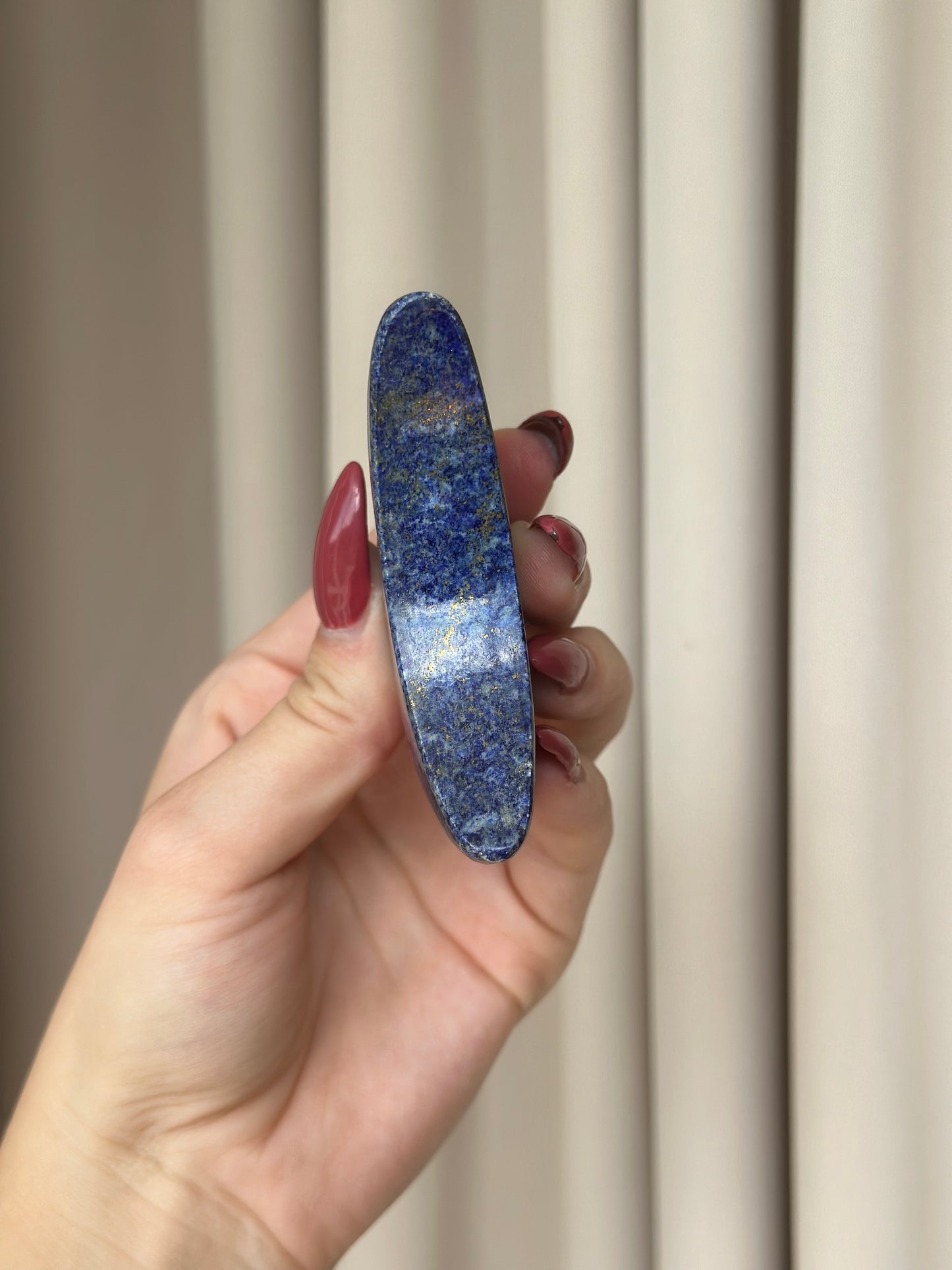 Lapis lazuli halvmåner ca 7,5 - 9 cm