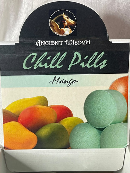 Chill pills badebomber / fotbad, mango