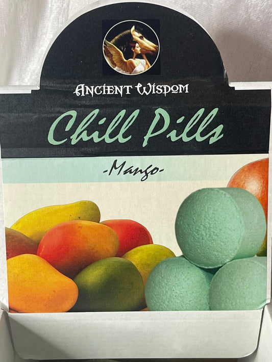 Chill pills badebomber / fotbad, mango