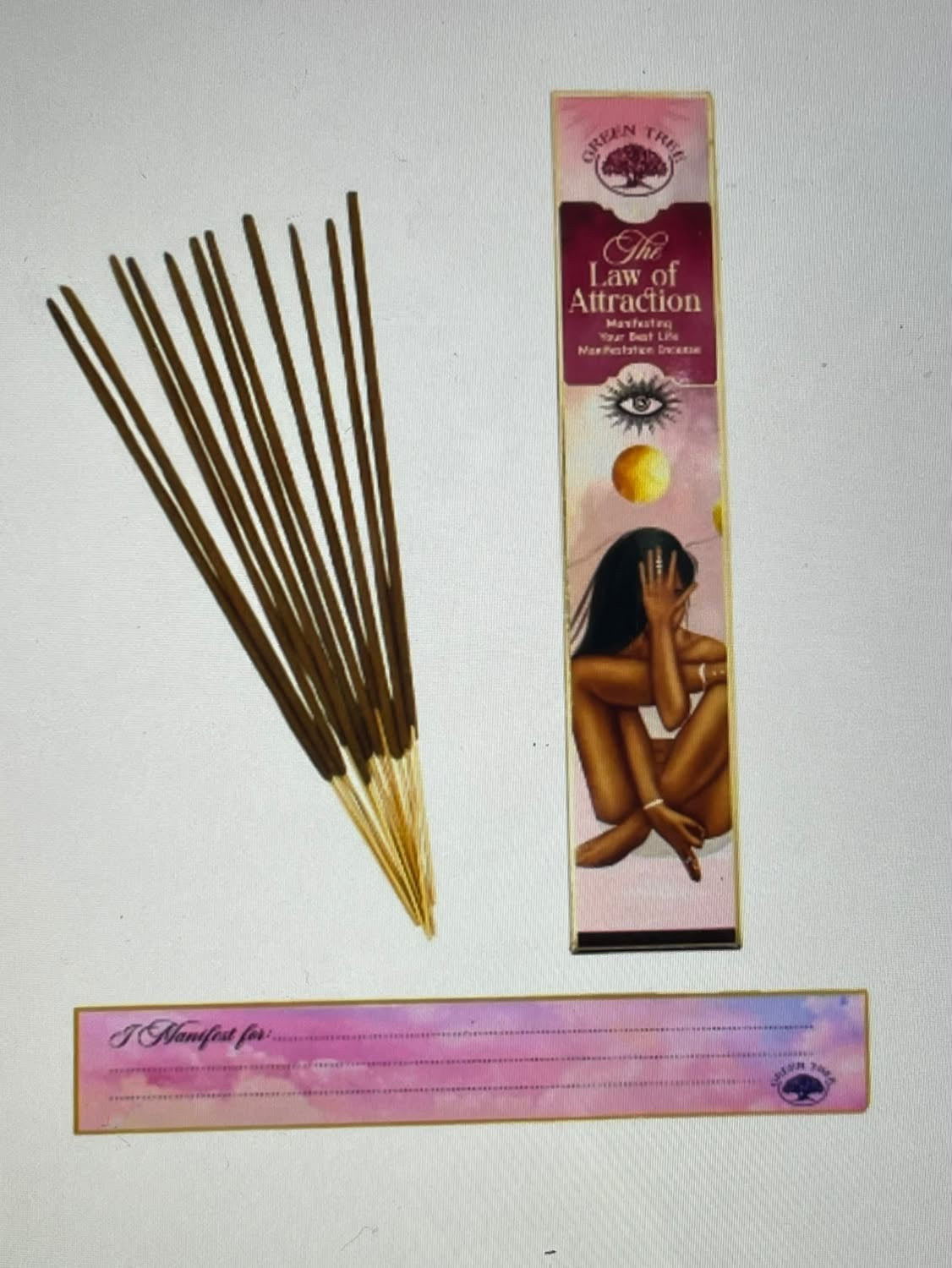 Green Tree The Law of Attraction Manifestation Incense