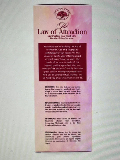 Green Tree The Law of Attraction Manifestation Incense