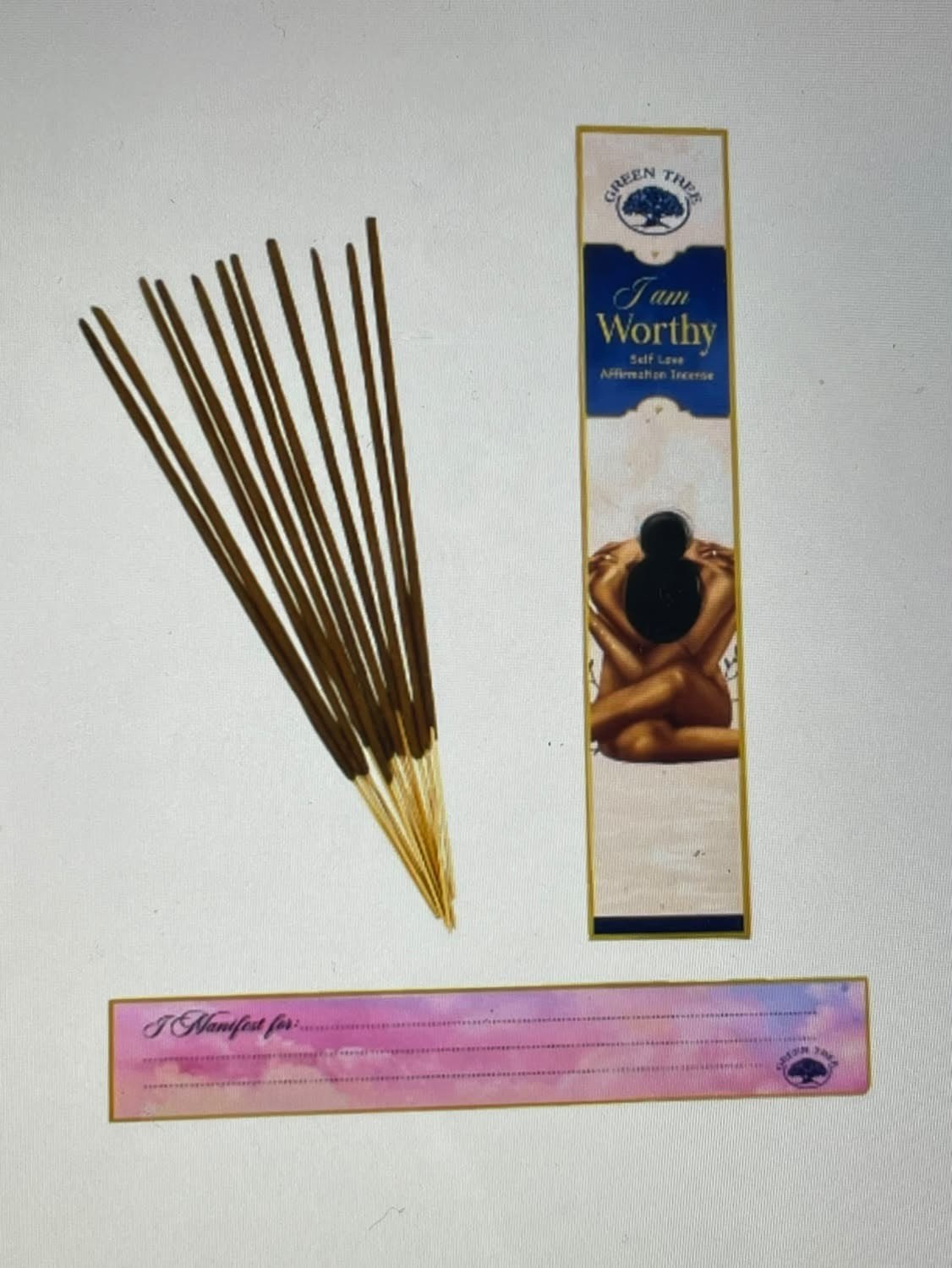 Green Tree I am Worthy Manifestation Incense
