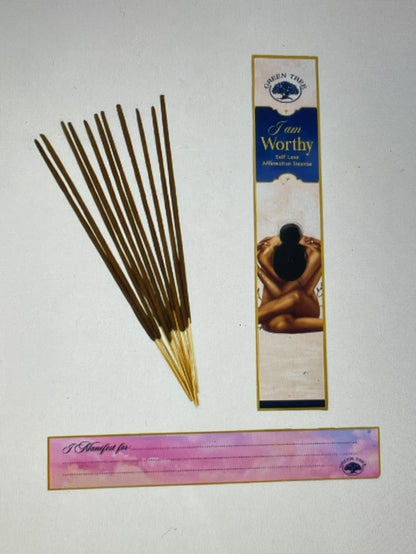 Green Tree I am Worthy Manifestation Incense