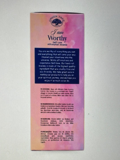 Green Tree I am Worthy Manifestation Incense