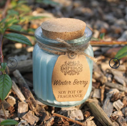 Winter Berry Duftlys i Glass - Stemningsfull og luksuriøs